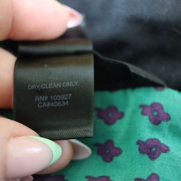 Marc Jacobs Black Green Floral Cropped Blazer Y2K Jacket Large Sequin Flower Sna - Picture 14 of 14